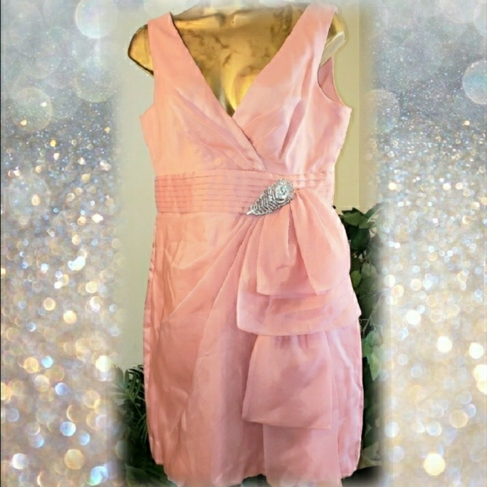 MAXANDCLEO primrose cocktail dress Feather Brooch